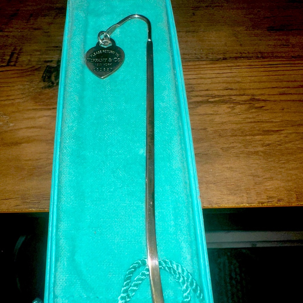 Tiffany & Co. Silver Heart Charm Bookmark